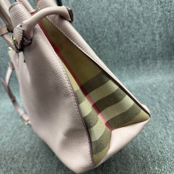 Burberry Banner Leather Satchel Bag 236-122824 - Picture 5 of 16